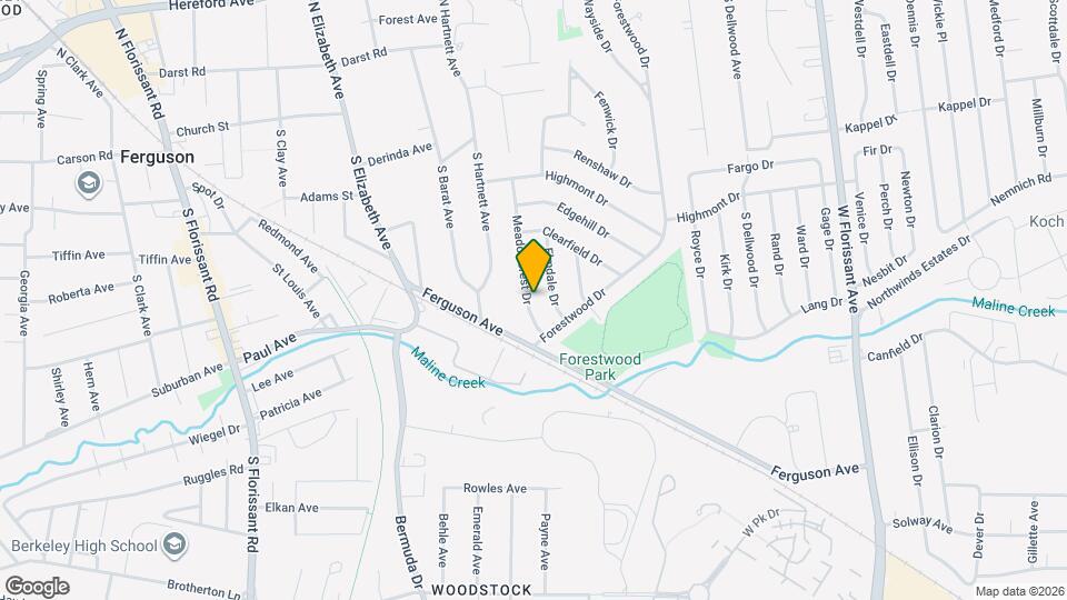 296 Meadowcrest Dr Map and Location Details