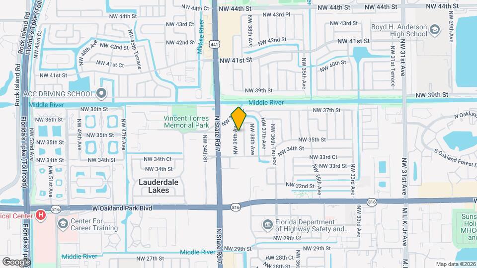 3548 NW 39th Ave Map and Location Details