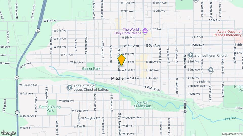 316 W 2nd Ave Map and Location Details