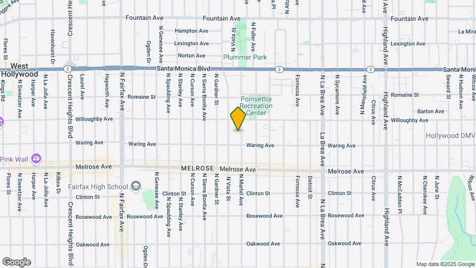 829 N Martel Ave Map and Location Details