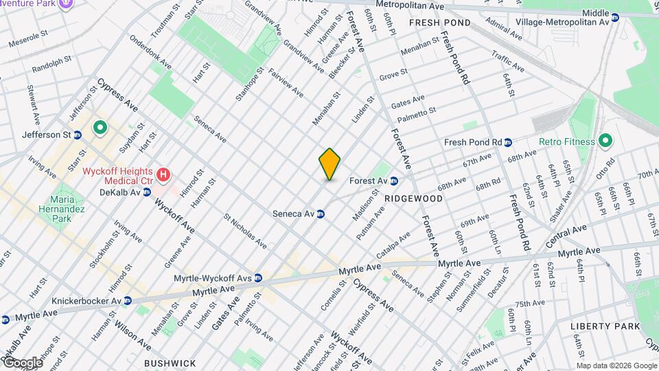 679 Onderdonk Ave Mapa y Detalles de la Ubicación