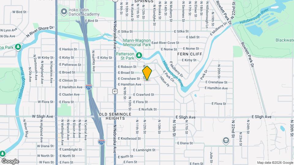 1204 E Hamilton Ave Map and Location Details