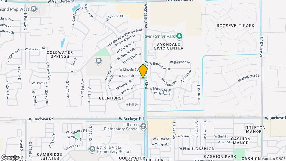 613 S 115th Dr Map and Location Details