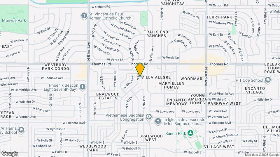 2819 N 48th Ln Map and Location Details