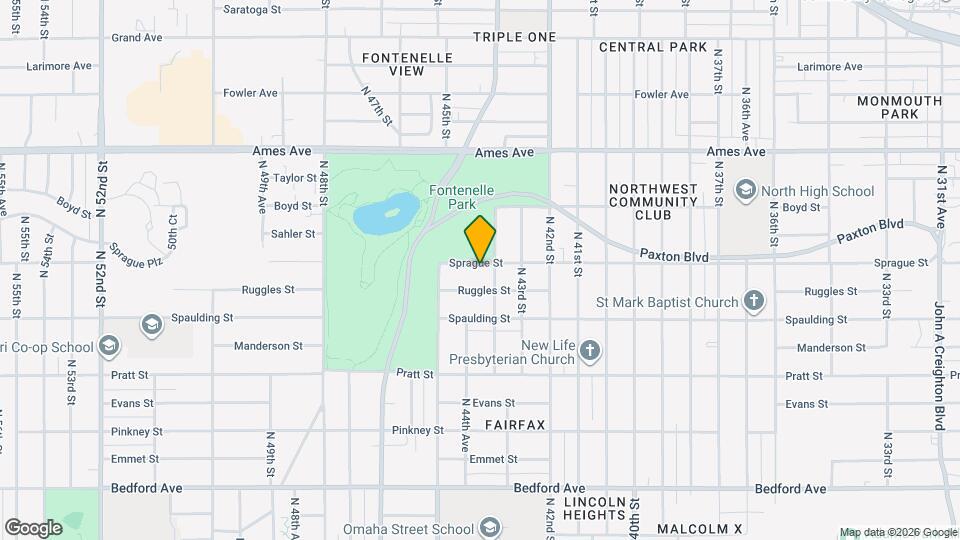 4413 Sprague St Map and Location Details