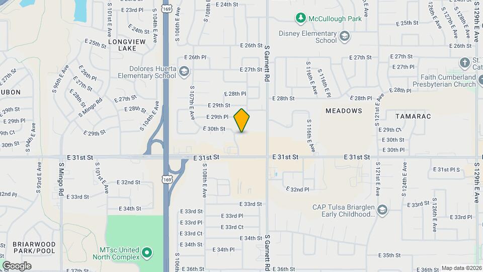 2947 S 111th E Ave Map and Location Details