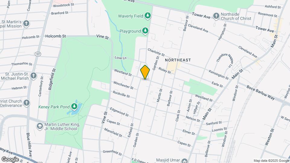 213 Westland St Map and Location Details