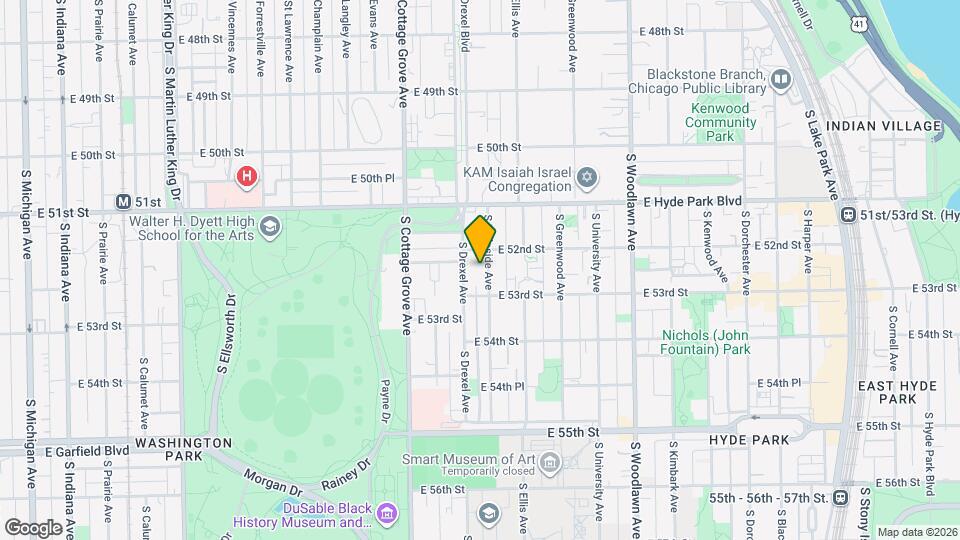 5216 S Ingleside Ave, Unit 3F Mapa y Detalles de la Ubicación