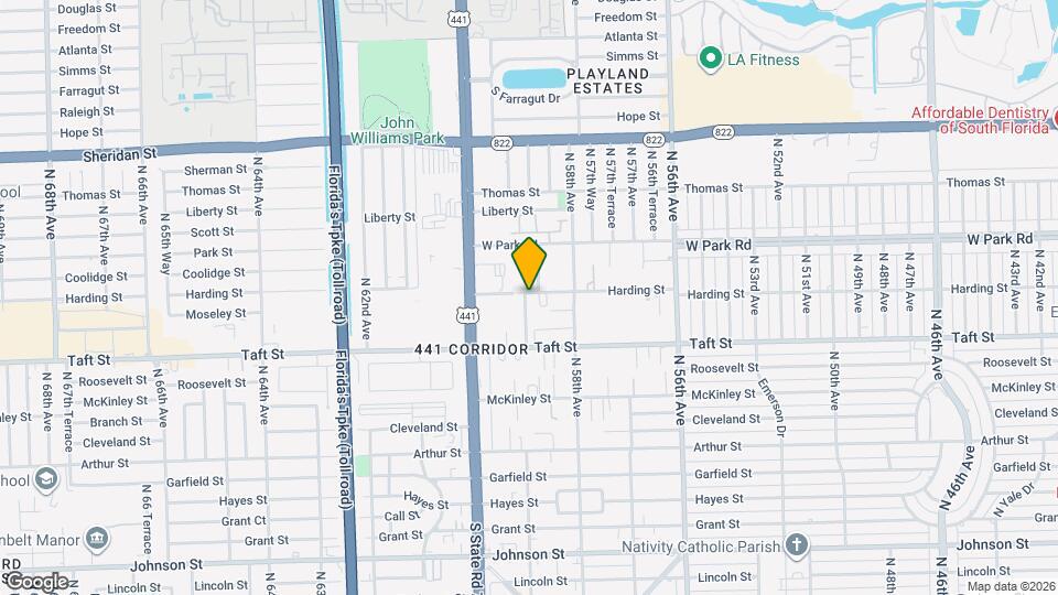 5842 Harding St Map and Location Details