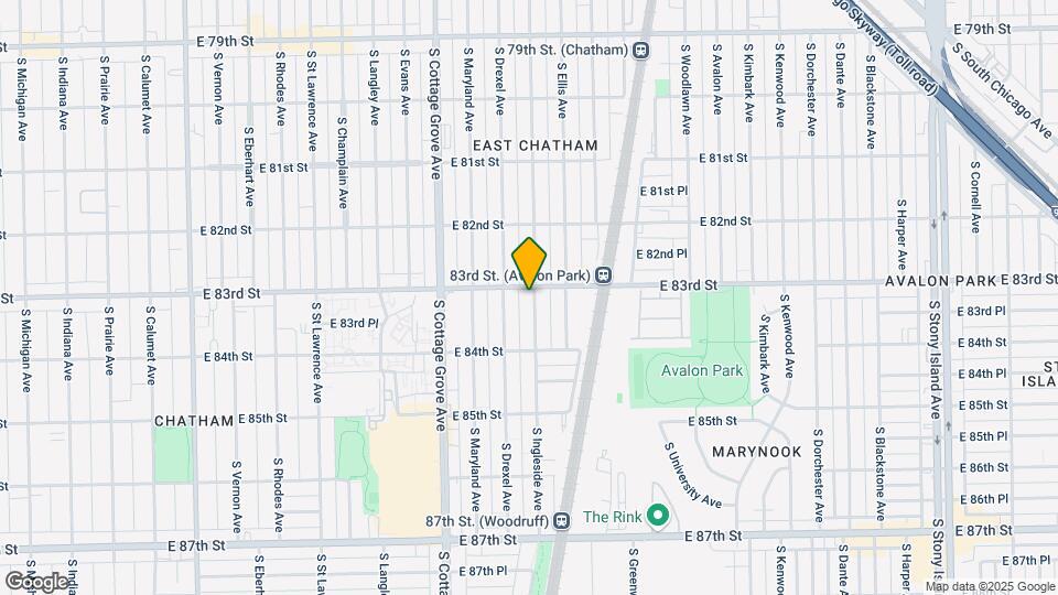 8308 S Ingleside Ave Mapa y Detalles de la Ubicación
