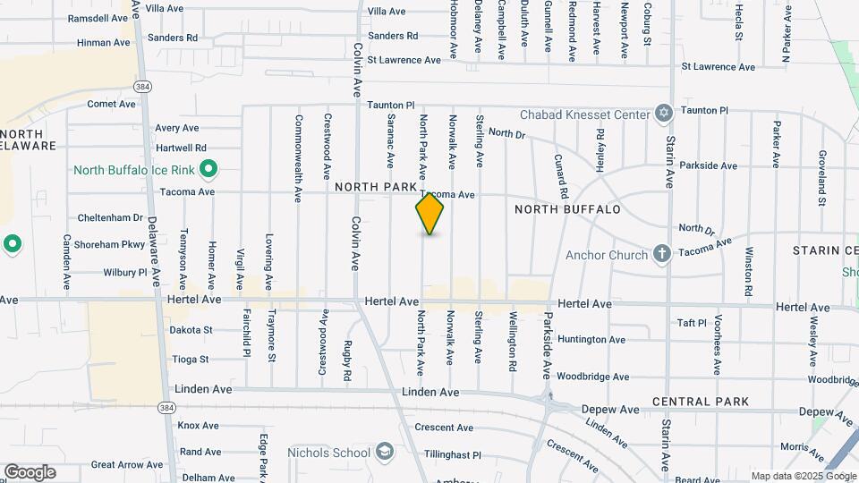187 N Park Ave, Unit Upper Map and Location Details