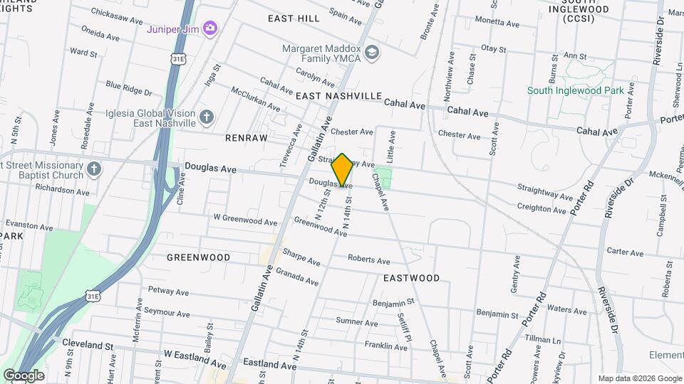 1306 Douglas Ave Map and Location Details