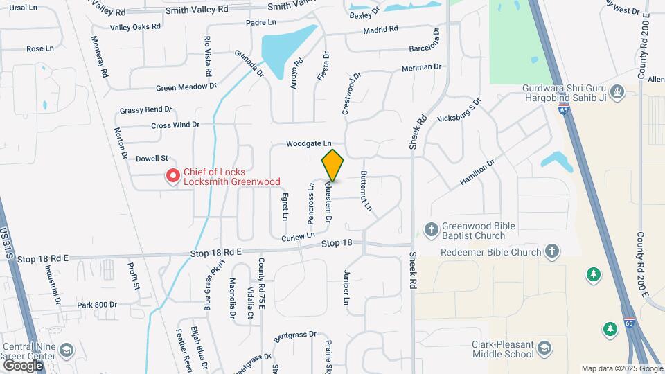 1405 Bluestem Dr Map and Location Details