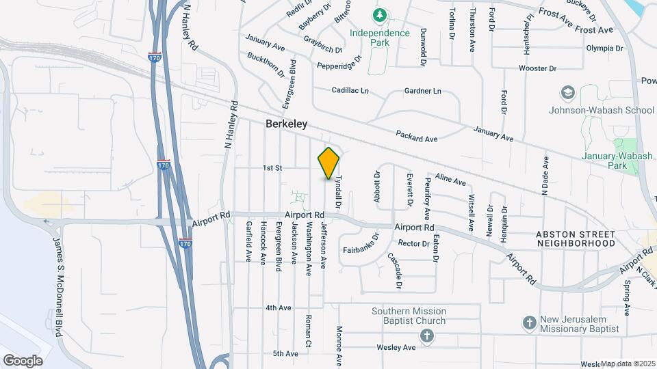 6240 Jefferson Ave Mapa y Detalles de la Ubicación