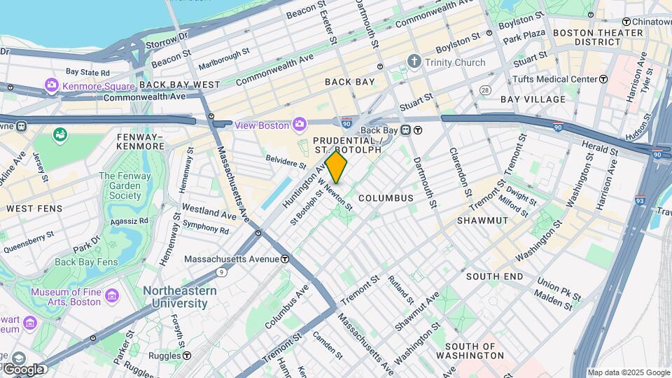 243 W Newton St, Unit 820 Map and Location Details