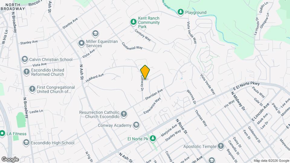 1582 Conway Dr Map and Location Details