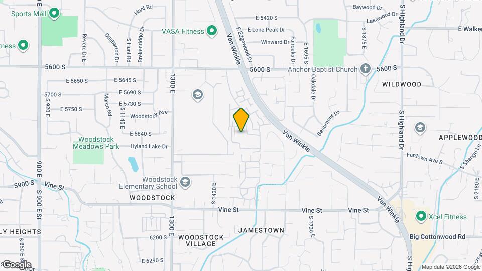 5828 S Waterbury Way Map and Location Details