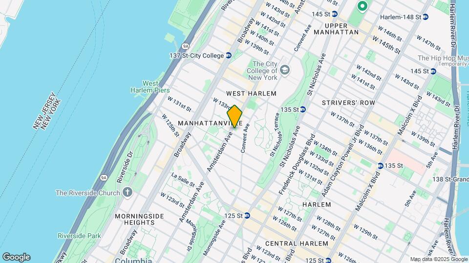 1439 Amsterdam Ave Map and Location Details