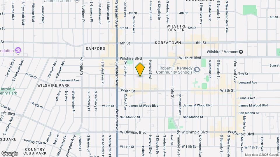 715 S Harvard Blvd Map and Location Details