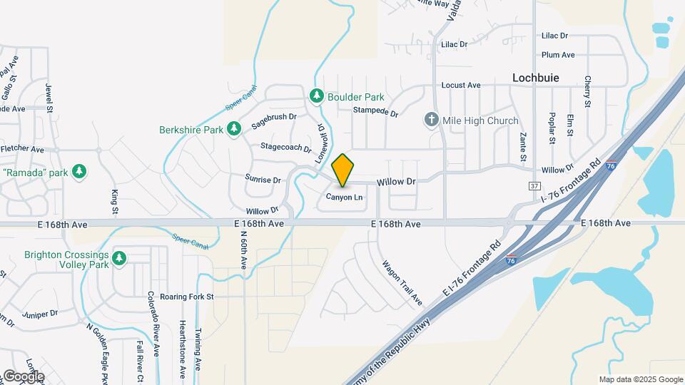 742 Canyon Ln Map and Location Details