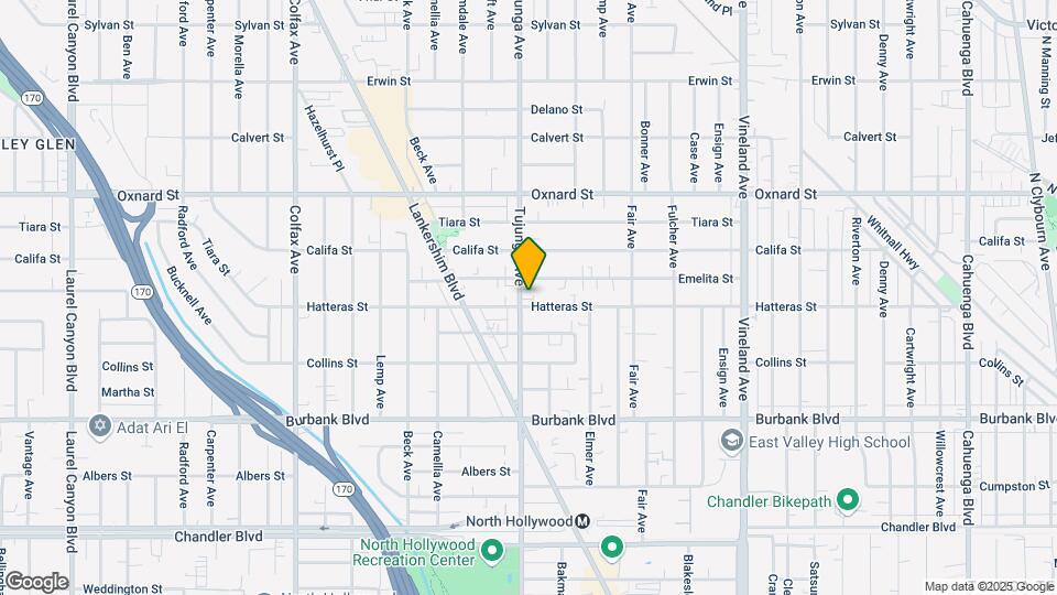 5808 Tujunga Ave Map and Location Details