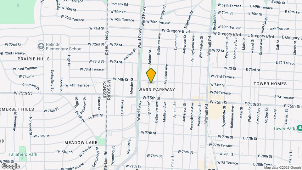 7409 Jarboe St Map and Location Details