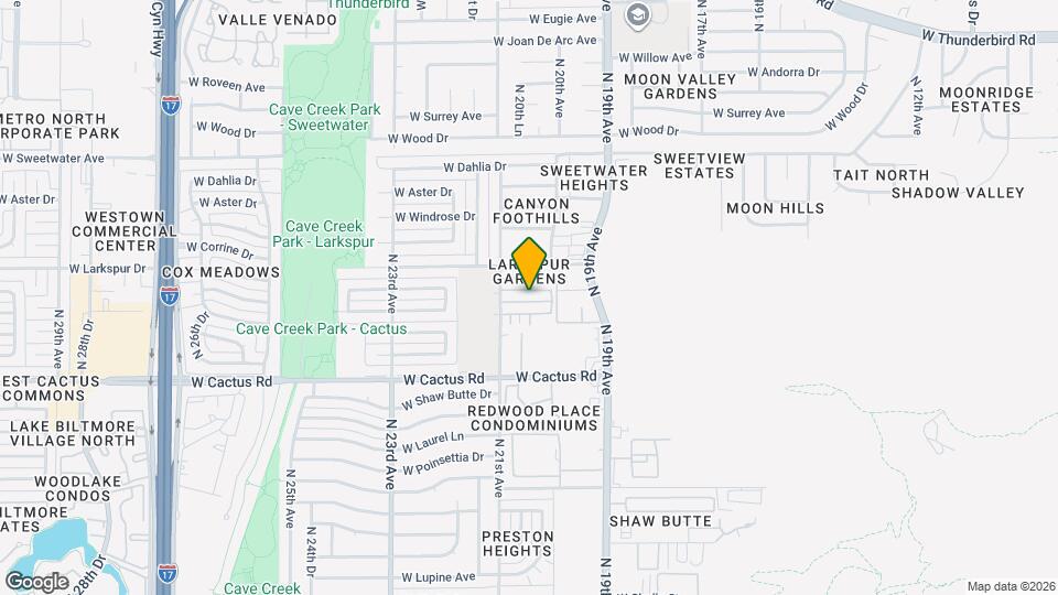 2028 W Columbine Dr Mapa y Detalles de la Ubicación