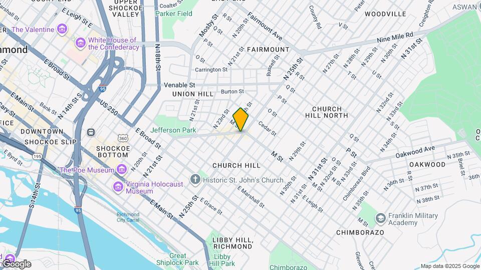 618 N 25th St Map and Location Details