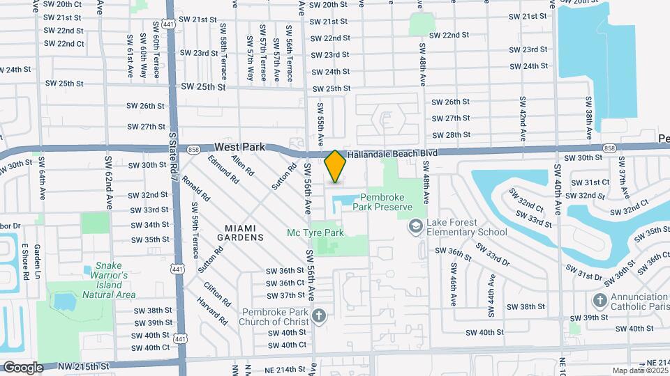 5371 SW 32nd St Map and Location Details