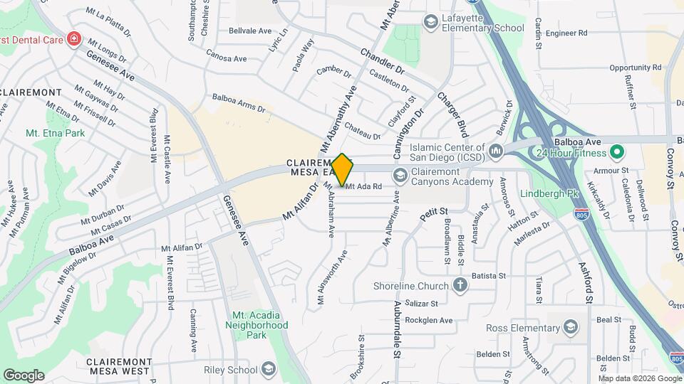 6333 Mount Ada Rd, Unit 176 Map and Location Details