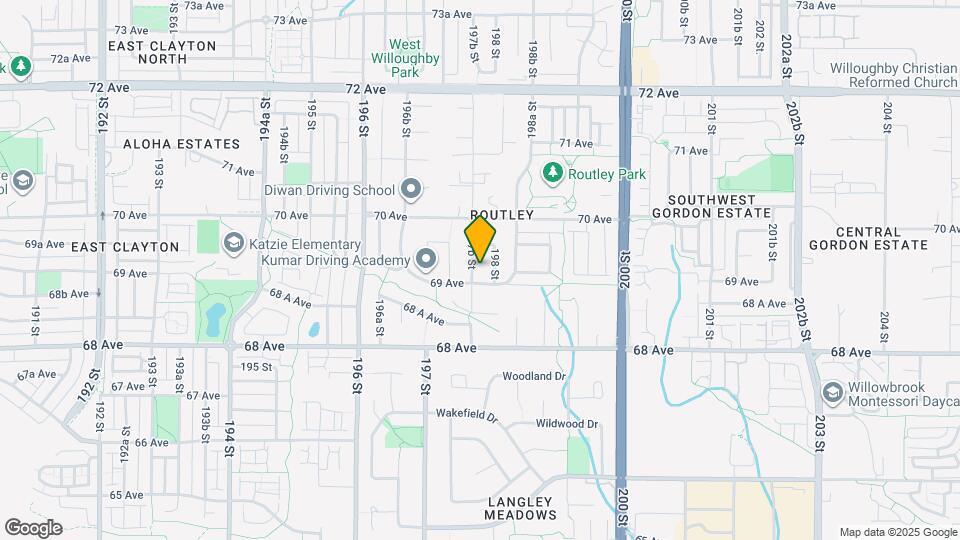 6932 197B St Map and Location Details