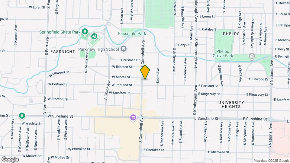 1554 S Campbell Ave Map and Location Details