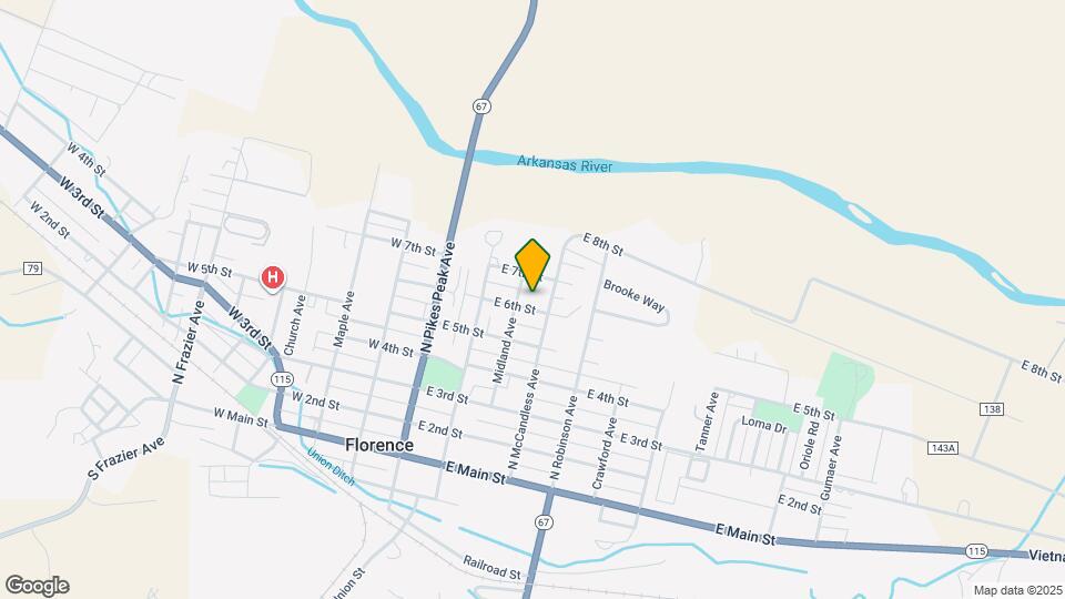 313 E 6th St Map and Location Details