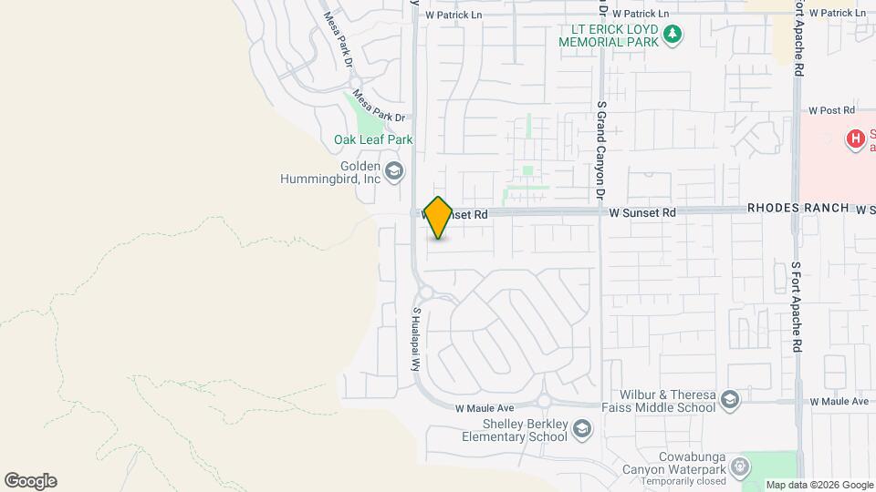 10160 Hollis Mountain Ave Map and Location Details