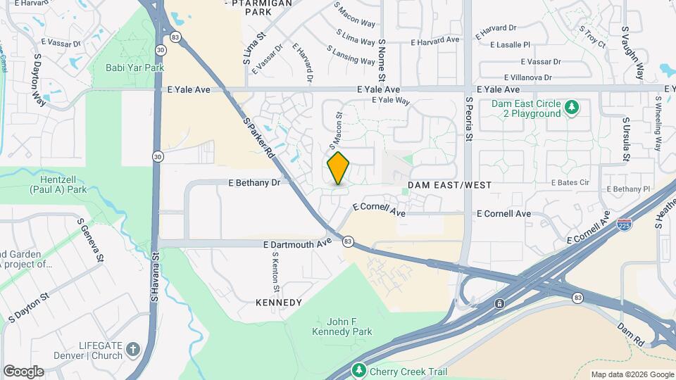 3032 S Macon Cir Map and Location Details