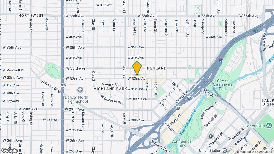 2243 W 32nd Ave Map and Location Details