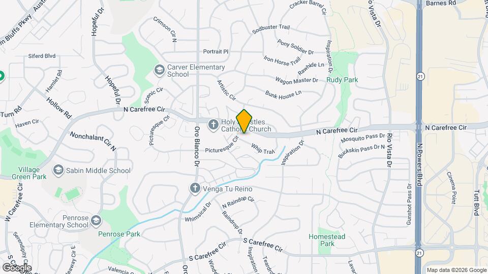 5020 Whip Trail, Unit 308 Map and Location Details