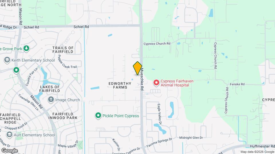 15915 Mueschke Rd Map and Location Details