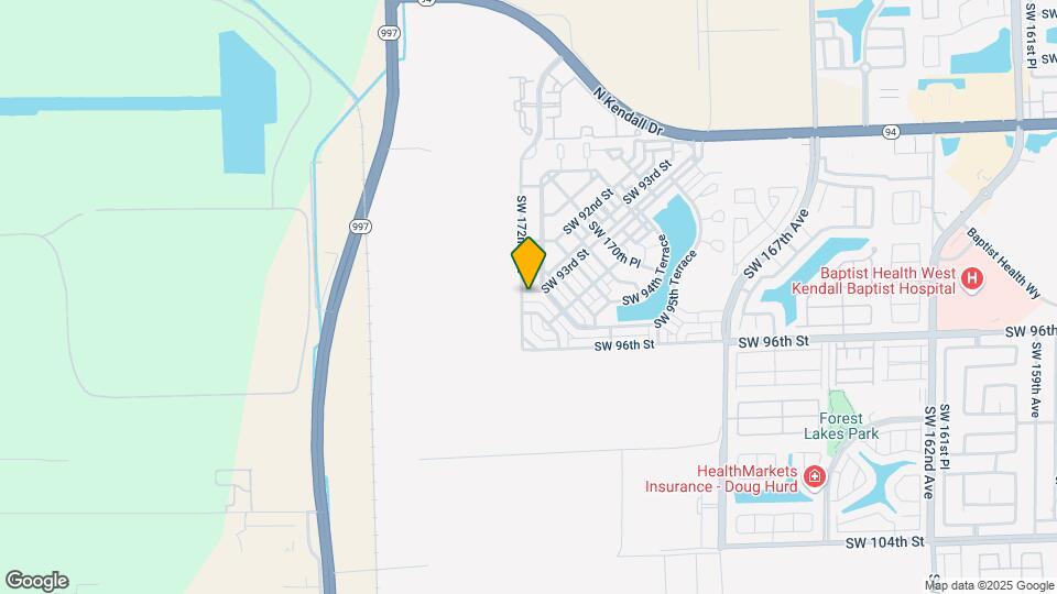 17186 SW 93rd St Map and Location Details