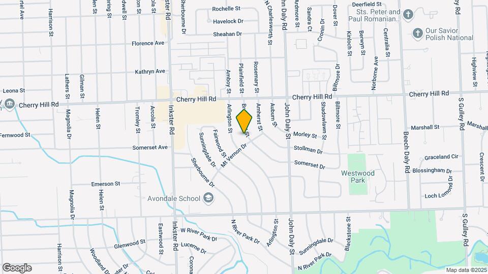 256 Brentwood St Map and Location Details