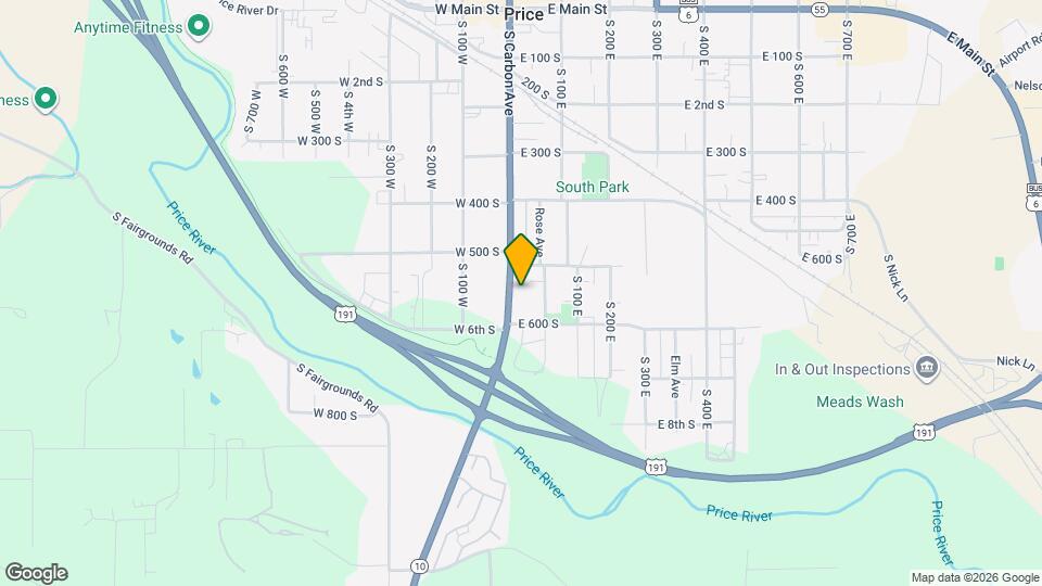 545 S Carbon Ave Mapa y Detalles de la Ubicación