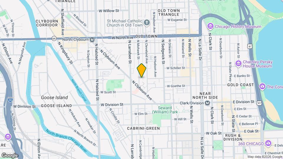 1329 N Mohawk St Map and Location Details