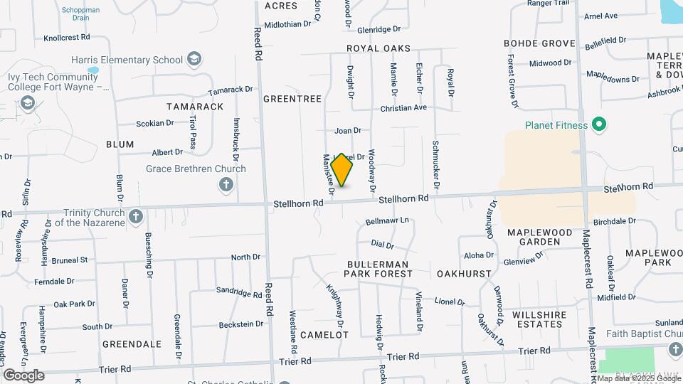 4420 Manistee Dr Map and Location Details