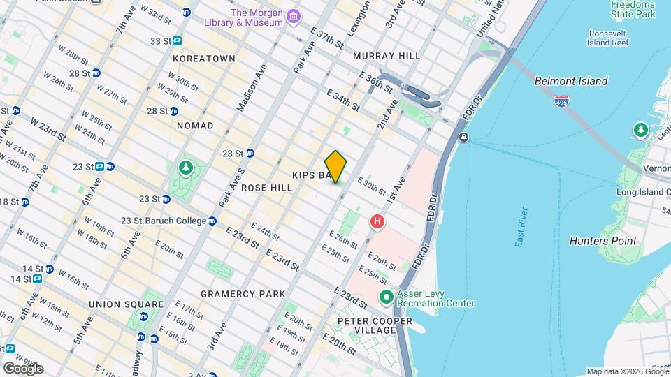 234 E 29th St Map and Location Details