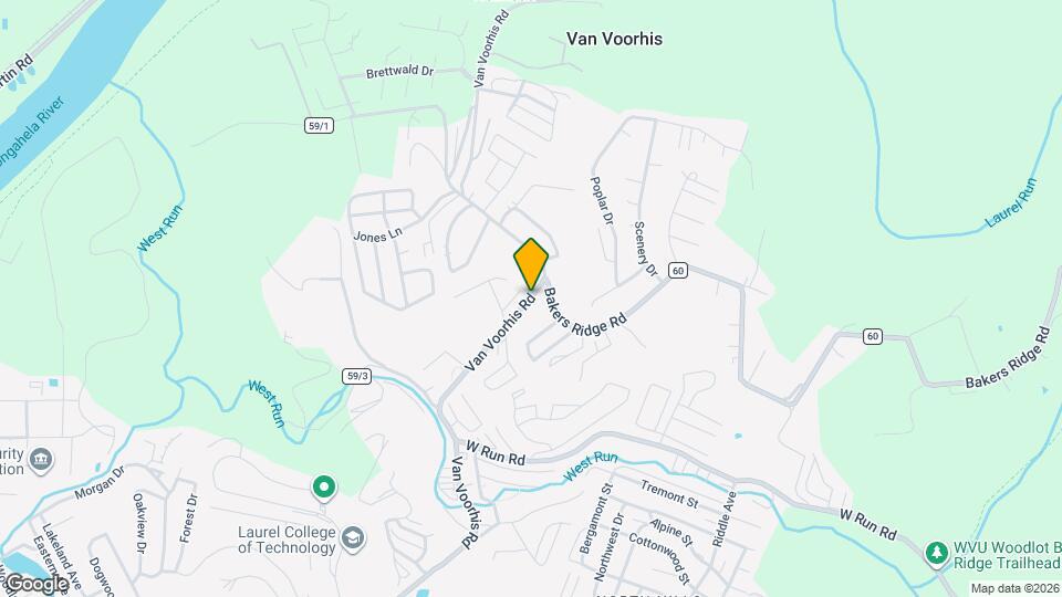 1558 Van Voorhis Rd Map and Location Details