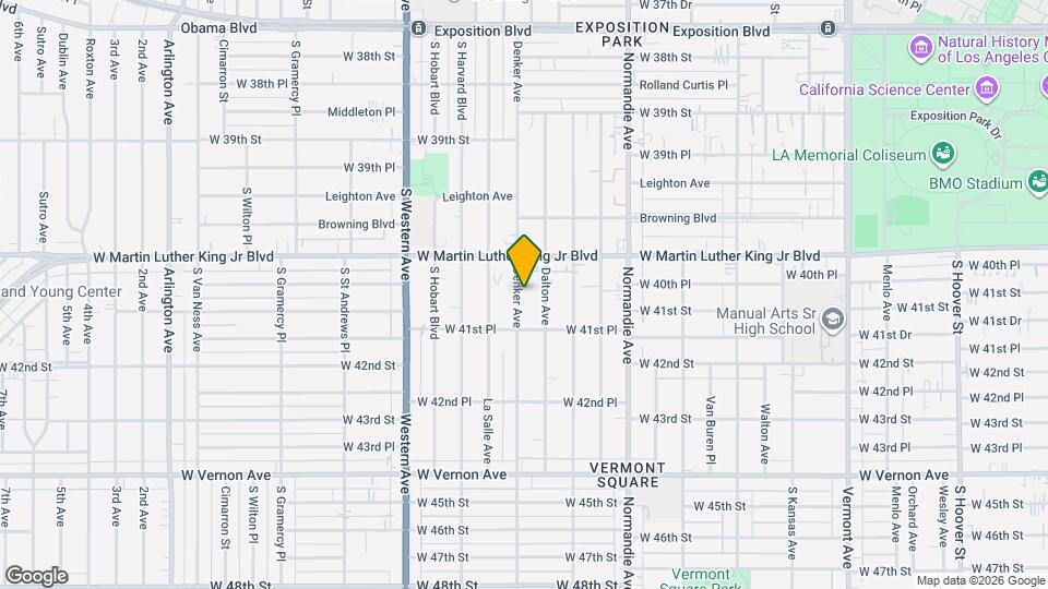 4042 Denker Ave Map and Location Details