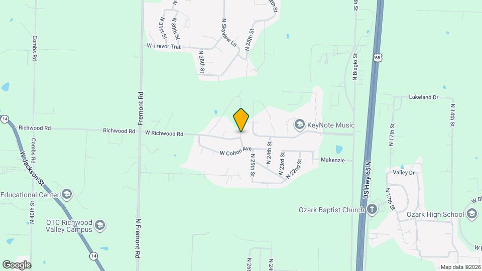 2002 N 26th St Map and Location Details