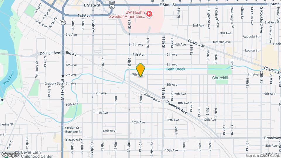 1342 Home Pl, Unit 2 Map and Location Details
