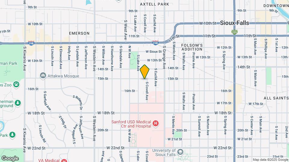 1301 W 15th St Map and Location Details