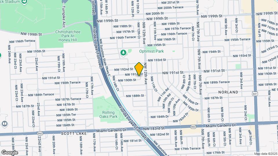 1231 NW 190th St Map and Location Details